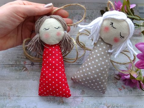 Sewing Simple Angels for Decoration – tutorial for beginners and professionals Angel Sewing Pattern, How To Make Socks, Sewing Simple, Advent Diy, Felt Crafts Diy, Bendy Doll, Nativity Ornaments, Doll Sewing Patterns, Angel Doll