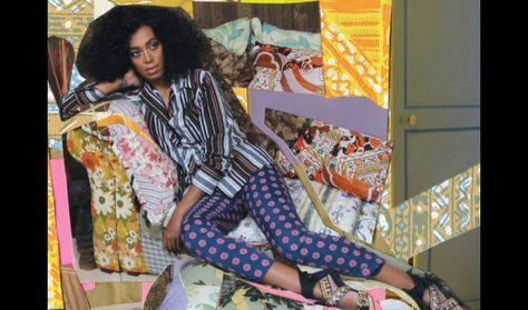 Solange, album cover for True EP.  A collaboration with Mickalene Thomas. Mickalene Thomas, Solange Style, Cranes In The Sky, Album Sleeves, Fall Gathering, Gathering With Friends, Solange Knowles, Best Albums, Mara Hoffman