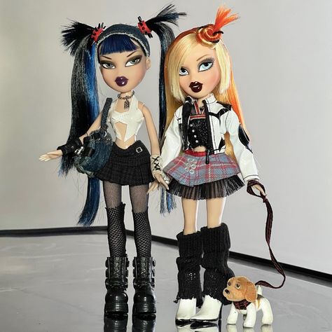 Pretty N Punk Bratz, Bratz Pretty N Punk, Bratz Meme, Bratz Aesthetic Outfit, Bratz Aesthetic, Chic Y2k, Punk Chic, Bratz Doll Outfits, Brat Doll