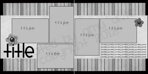 4 X 6 Photo Sketch Blog Scrapbook Sketches 12x12, Scrapbook Generation, Scrapbook Pictures, Picture Layouts, Simple Scrapbook, Scrapbook Layout Sketches, Photo Sketch, Scrapbook Templates, Wedding Scrapbook