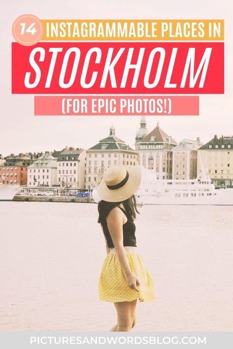 The 14 Best Stockholm Instagram Spots | Top Stockholm Photo Spots | Instagrammable Things to Do in Stockholm, Sweden | Stockholm Travel | Sweden Travel | Stockholm Photography Stockholm Instagram, Learning Swedish, Things To Do In Stockholm, Travel Sweden, Stockholm Travel, Visit Sweden, Stockholm City, Instagram Locations, Most Instagrammable Places