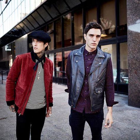 Jimmy Q Josh Beach Josh Beech, Jimmy Q, James Edward, Couples Fashion, Gay Fashion, Badass Style, It's Raining, Men's Wear, Red Leather Jacket