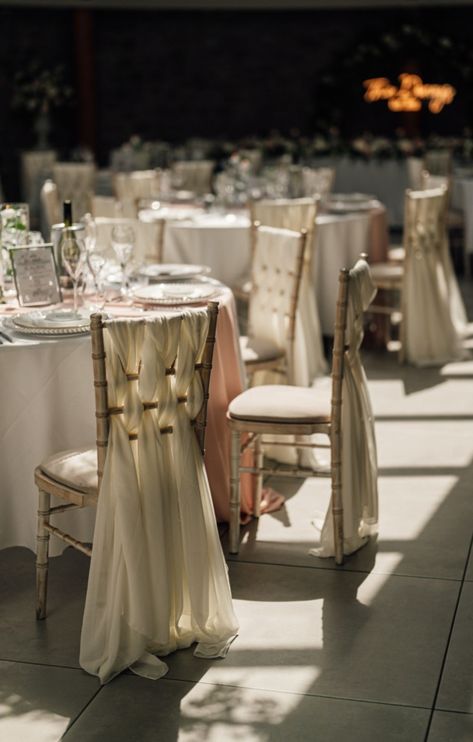 Woven wedding chair drapes✨ #weddingstyle #weddingstylist #weddingphotography #weddinginspiration #weddingguest #weddinginspo #weddingideas #weddingplanner #waleswedding Wedding Chair Drapes, Chivari Chair Draping, Chivari Chairs Wedding, Chair Drapes, Ballroom Design, Wedding Reception Chairs, Chivari Chairs, Wedding Small, 2025 Wedding