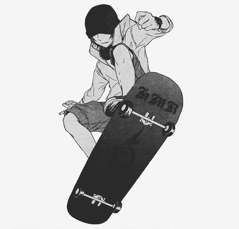 Skateboarding Guy On Skateboard, Skateboard Anime, Yata Misaki, Skateboard Boy, K Project Anime, Skateboard Aesthetic, Arte Doodle, Desenhos Gravity Falls, Boy Drawing