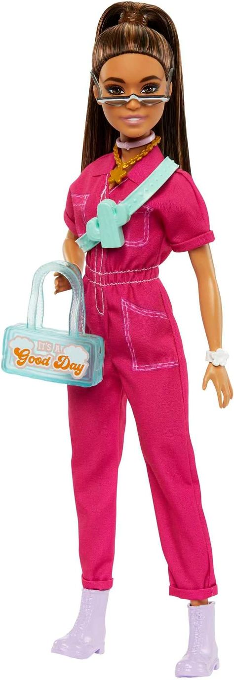 Pink Boiler Suit, New Barbie Dolls, Mode Rose, Barbie Doll Set, Cooler Style, Barbie Style, Pink Headbands, Barbie Toys, Boiler Suit