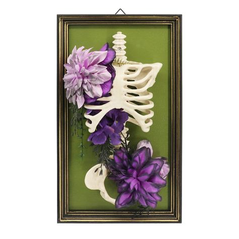 Fairy Garden Room, Floral Skeleton, Room Box Miniatures, Halloween Wishes, Boho Halloween, Halloween Floral, Skeleton Decorations, Fairy Decor, Spooktacular Halloween