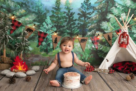 woodland cake smash, camping theme, woodland theme, oh so savvy photography, cake smash ideas, baby, one, milestone , smash cakes, boy cake smash Outdoors Birthday Cake, Woodland Cake Smash, Lumberjack Cake Smash, Cake Smash Ideas, Happy Camper Birthday Party, Camping Cake, Boy Cake Smash, Cake Smash Theme, Woodland Cake