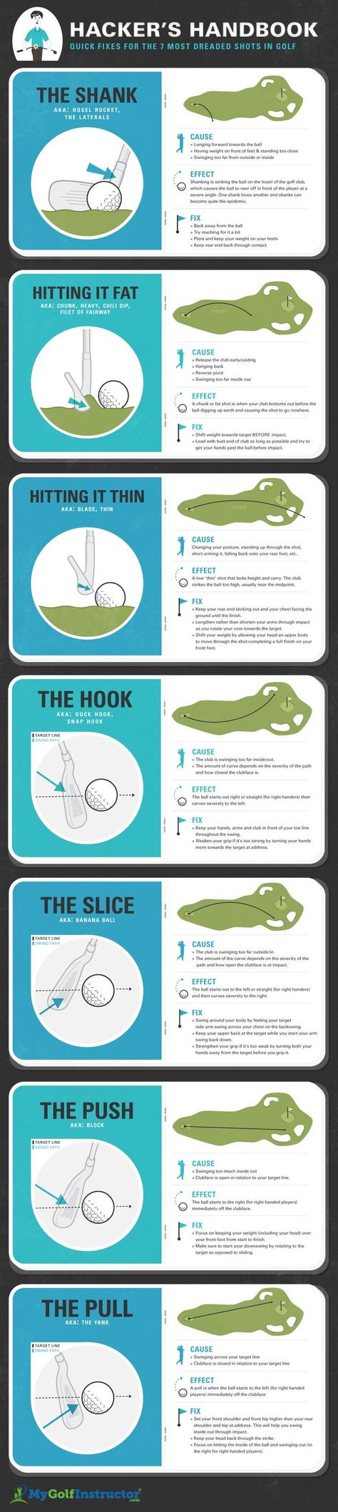 Pin by Be a Better Golfer on Golf Infographics | Pinterest Golf Slice, Golf Techniques, Golf School, Golf Drills, Golf Tips For Beginners, Golf Exercises, Golf Instruction, Golf Quotes, Golf Practice