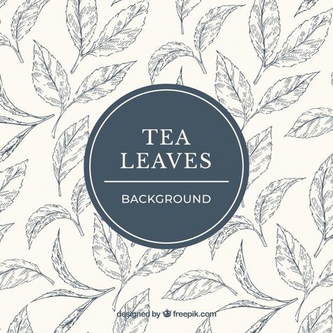 Tea Leaves Illustration, Tea Labels, Tea Packaging Design, Leaves Background, Flower Bedding, Leaves Illustration, Social Media Design Inspiration, Leaf Background, Tea Packaging