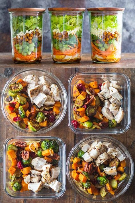 Resep Salad, Best Meal Prep, Prep Bowls, Diner Recept, Dinner Meal Prep, Lunch Bowl, Easy Healthy Meal Prep, Healthy Meals To Cook, Prepped Lunches