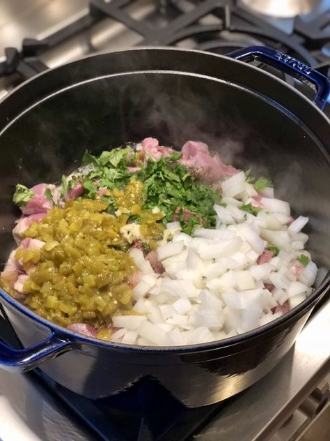 Pork Guisado, Pork Verde, Guisado Recipe, Spanish Pork, Homemade Salsa Verde, Carne Guisada, Pork Stew, Mexican Casserole, Green Chiles