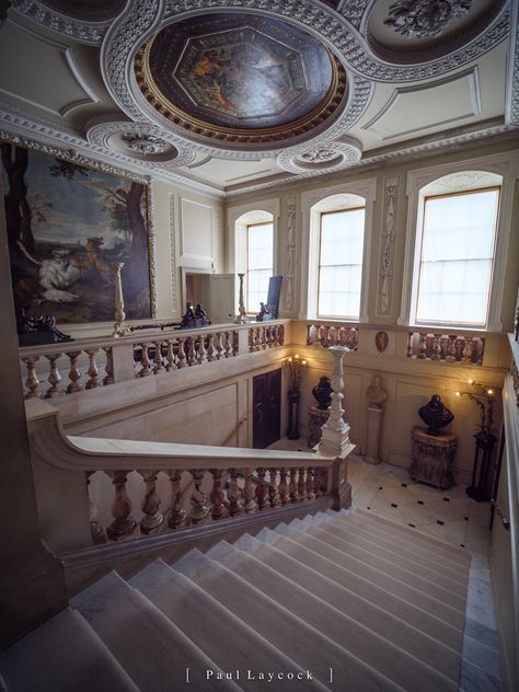 Kingston Lacey | Dorset, United Kingdom. Kingston Lacy, Country Houses, Great House, Kingston, Valance Curtains, Country House, United Kingdom, Vision Board, Stairs