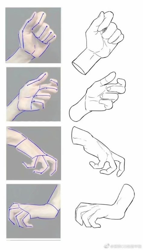 Hands Tutorial, Draw Hands, Body Drawing Tutorial, Manga Drawing Tutorials, Hand Drawing Reference, Body Reference Drawing, Sketches Tutorial, Easy Drawings Sketches, Hand Sketch