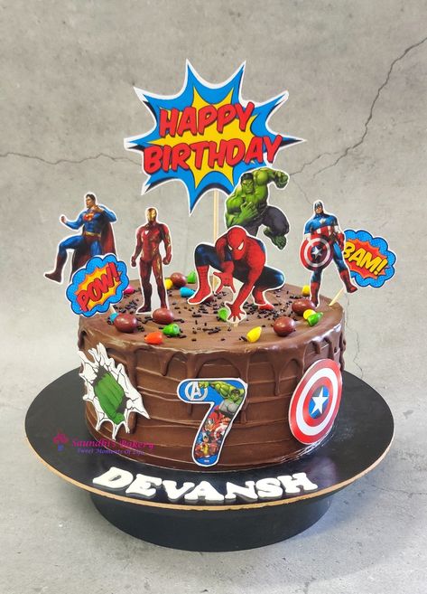 #saundhibakery #eggless #chocolatetruffle #avengers #avengerthemecake #birthdaycake #kidsbirthdaycake #Amanora #punebaker #nocakepremix #cakefromscratch #cake Avenger Theme Cake, Avengers Themed Cakes, Avengers Cake, Avengers Theme, Cartoon Theme, Cake Decorating Designs, Theme Cake, Chocolate Truffles, Themed Cakes