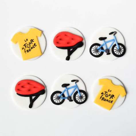 Bike Cupcakes, Bicycle Party Ideas, 21st Birthday Decorations Diy, Cycling Cake, Bicycle Birthday Parties, Bicycle Party, Bicycle Cake, Summer Sugar Cookies, Bike Cakes