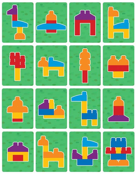 Mega Block Activities, Megabloks Ideas Building, Mega Bloks Building Ideas, Mega Blocks Building Ideas, Megablocks Ideas, Mega Blocks Ideas, Lego Blocks Ideas, Blocks Preschool, Mega Blocks