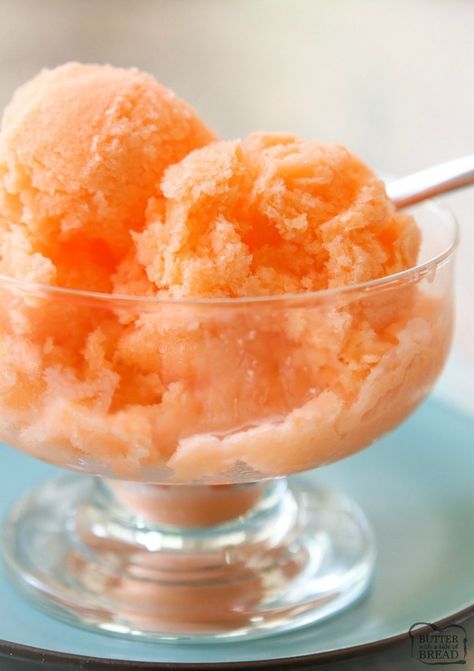 GORDON RAMSAY RECIPES | EASY ORANGE SHERBET – Butter with a Side of Bread by Gordon Ramsay Homemade Orange Sherbet, Sherbet Cake, Orange Sherbet Recipe, Homemade Condensed Milk, Sherbet Ice Cream, Sherbet Recipes, Orange Sherbert, Orange Sorbet, Condensed Milk Recipes