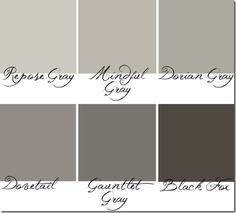 Mindful Gray, Repose Gray, Pintura Exterior, Interior Paint Colors, Exterior Paint Colors, Paint Colors For Home, Wall Color, Sherwin Williams, Room Colors