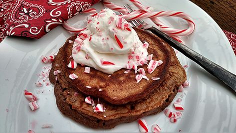 Chocolate Peppermint Pancakes - Cook'n with Mrs. G Peppermint Pancakes, Peppermint Extract, Homemade Jelly, Pancake Syrup, All Purpose Flour, Chocolate Syrup, Chocolate Peppermint, Food Lifestyle, Cake Flour