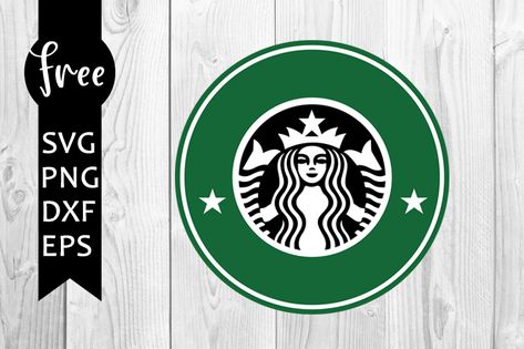 Starbucks Logo For Cricut, Starbucks Svg Free, Free Starbucks Svg For Cricut, Starbucks Svg File Free Cricut, Starbucks Logo Svg, Silhouette Cameo Shirt, Star Bucks, Free Logos, Logos Retro