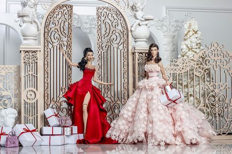 Demuse Doll, Set Video, Glam Bride, Doll Design, Glam Doll, Barbie Dress Fashion, Barbie Gowns, Holiday Attire, Doll Clothes Barbie