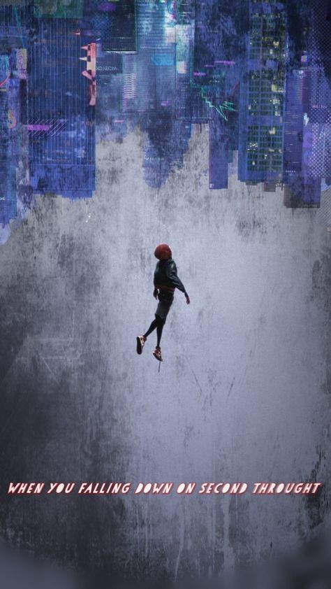 Spiderman Falling Down, Spiderman Falling, Spider Man Into The Spiderverse, Into The Spiderverse, Marvel Comics Wallpaper, School Art, Falling Down, Art School, Marvel Comics