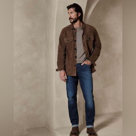 Lumberjack Style, Travel Jeans, Big Men Fashion, Stylish Men Casual, Banana Republic Men, Mens Fashion Rugged, Rugged Style, Mens Jeans Slim, Mens Fashion Fall#MensOutfitAesthetic #AestheticOutfitsMen #FashionAestheticMen #MensStyleInspo #OutfitInspo #AestheticMenswear Men Jean Jacket Outfits, Styles For Living Room, Travel Jeans, Lumberjack Style, Big And Tall Style, Big Men Fashion, Stylish Men Casual, Jean Color, Banana Republic Men