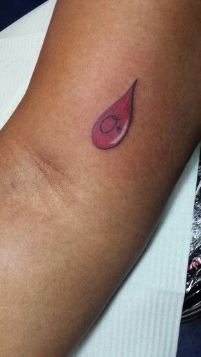 Blood Drop Tattoo, Blood Type Tattoo, Medical Tattoos, Medical Tattoo, Blood Drop, Anklet Tattoos, Blood Donor, Blood Donation, Piercing Ideas