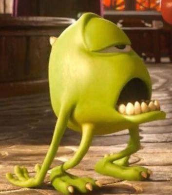 The Moth, Mike Wazowski, Monsters University, Funny Reaction, Funny Reaction Pictures, Monsters Inc, Playlist Covers, Reaction Memes, Reaction Pics