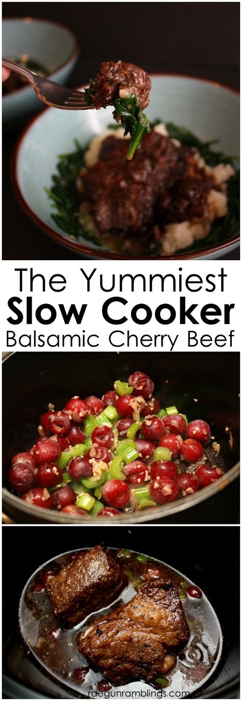 Beef Crock Pot, Roast Crock Pot, Beef Roast Recipe, Balsamic Cherries, Cherry Recipe, Beef Roast Crock Pot, Beef Roast, Crockpot Roast, Roast Beef Recipes