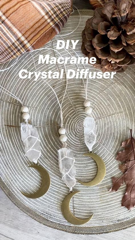 Witch Crafts To Make And Sell, Witchy Products To Sell, Crystal Macrame Diy, Spiritual Diy Crafts, Witchy Items To Sell, Pagan Crafts To Sell, Witchy Things To Make And Sell, Diy Witch Gifts, Witchy Things To Sell