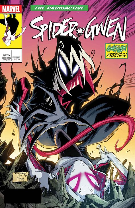 Spidergwen  vs she Venom Evil by She-Venom-1 Spider Gwen Venom, She Venom, Art Spiderman, Scarlet Spider, Symbiotes Marvel, Ghost Spider, Spider Girl, Uncanny X-men, Bd Comics