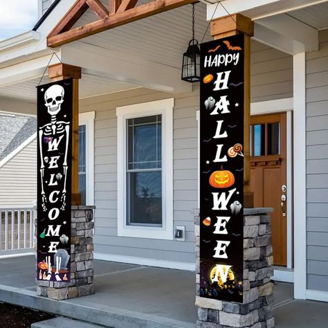 Halloween front door decorations