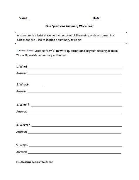 Reading Summary Worksheet, Summary Worksheet, Summarizing Worksheet, Line Plot Worksheets, Summarizing Activities, Counting Money Worksheets, Reading Foundational Skills, 5th Grade Worksheets, Sequencing Worksheets