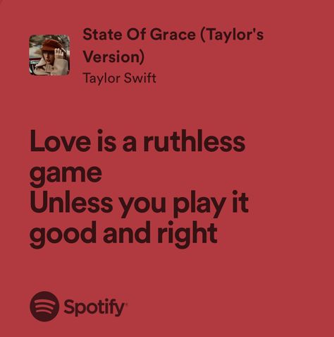 Taylor Swift Red Lyrics, H.e.r Lyrics, Lyrics Spotify, Taylor Lyrics, Celebrity Music, State Of Grace, Taylor Swift Red, Red Taylor, Taylor Swift Lyrics