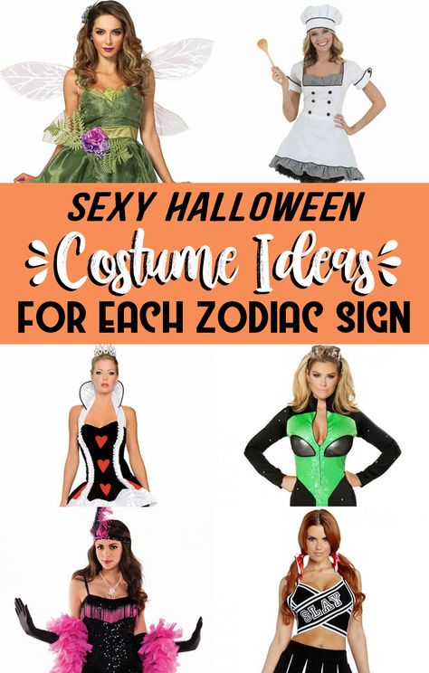 Sexy Halloween Costume Ideas For Each Zodiac Sign In Astrology That You Can Wear Again During Roleplay | YourTango Sagittarius Halloween Costume, Zodiac Costume Ideas, Scorpio Costume, Zodiac Costume, Halloween Traditions, Matching Costumes, Scorpio Woman, Funny Costumes, Zodiac Signs Aquarius