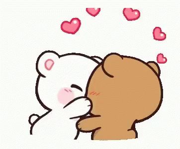 Good Morning Kiss Gif, Cartoon Kiss, Calin Gif, Bisous Gif, Kiss Emoji, Good Morning Kisses, Hug Gif, Bear Gif, Coeur Gif