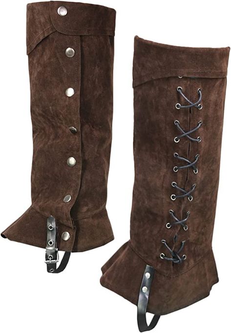 AmazonSmile: KUOIN Medieval Leg Covers Pirate and Renaissance Faux Leather Steampunk Costume for Boots (Brown) : Clothing, Shoes & Jewelry Brown Clothing, Boot Covers, Steampunk Costume, Black Clothing, Boots Brown, Boots Black, Brown Boots, Wedge Boot, Riding Boots