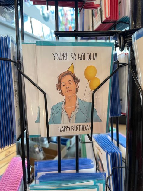 Golden Birthday Cards, Music Harry Styles, Amoeba Music, Harry Styles Birthday, Harry Styles Golden, You're So Golden, Golden Birthday, 19th Birthday, Photo Reference