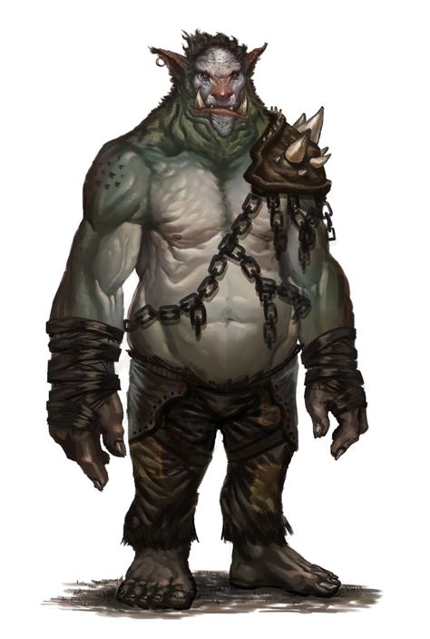 ogro.... son enormes humanoides de aspecto tosco y desagradable, mal carácter y muy guerrilleros. Dnd Monsters, Fantasy Races, Dungeons And Dragons Characters, Dungeons And Dragons Homebrew, Fantasy Monster, Fantasy Warrior, Fantasy Rpg, Creature Concept, Fantasy Inspiration