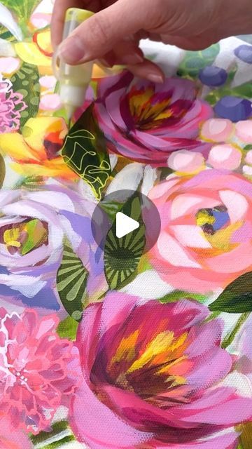 Ali Kay, Nancy Medina, Still Life Paintings, Floral Still Life, Bright Art, Life Paintings, Floral Artwork, Happy Art, Painting Lessons