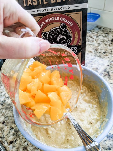 Ww Miracle Muffins, Miracle Muffins Weight Watchers, Miracle Muffins, Devotion Recipes, Ww Muffins, Kodiak Cakes Recipe, Weight Watchers Muffins, Ww Breakfast, Peach Muffins