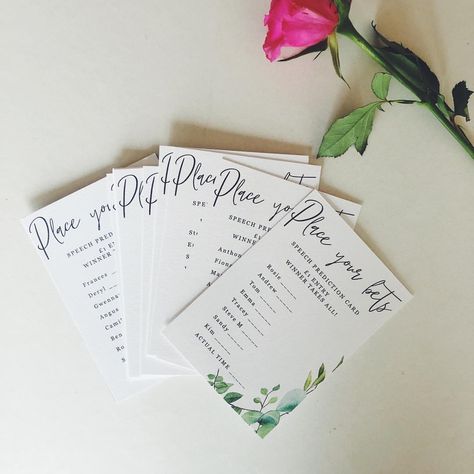 Every wedding needs a best man speech bet. Grab your betting cards for just £2 each, designs are completely customisable ✨ • • • •… Sandy Kim, Best Man Speech, Wedding Needs, Wedding Toasts, Wedding Speech, Wish You The Best, Now And Forever, Modern Calligraphy, Cards Wedding