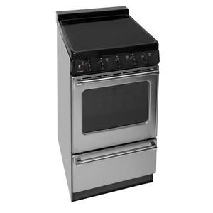 EAS7X0BP Premier 20 in. Freestanding Smooth Top Electric Range in Stainless Steel STAINLESS STEEL - Metro Appliances & More | Kitchen & Home Appliance Stores Small Electric Stove, Clean Stove Burners, Stove Top Burners, Clean Stove, Home Appliance Store, Stainless Steel Oven, Single Oven, Stoves Range, Electric Cooktop