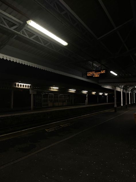 Apocalypse Landscape, Abandoned Train Station, Writing Assessment, Train Projects, Abandoned Train, Night Train, Trainspotting, Dark Skies, Dark Night