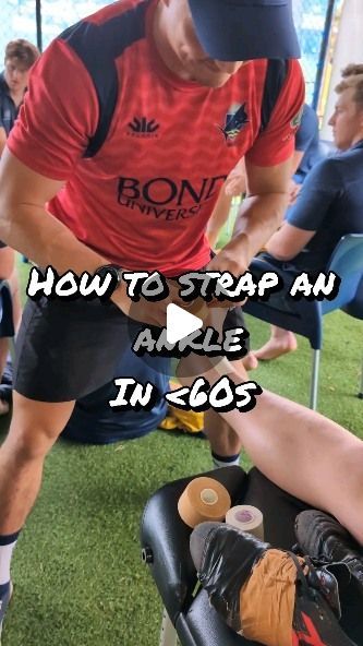 Build Physiotherapy | Holistic Rehab & Performance Training on Instagram: "Stabilising ankles, one strap at a time! 🦶💪 This taping technique is great for stabilizing the ankle and decreasing the risk of sprains.  Steps to strap up:  1. Start with anchors – make sure they're not too tight  2. Add stirrups, covering the malleoli (behind, over, and in front). Use as much or little tape as needed for your ankle.  3. Apply '6ixs' in both directions for solid support.  4. Use heel locks as needed – one, two, or none, depending on your stability requirements.  5. Lock it off, ensuring anchors aren't too tight.  Remember to use heel and lace pads to protect the Achilles and tibialis anterior tendon from cuts.   Keep your foot in dorsiflexion during the entire process.  Stay safe and strong! 🏃‍♀ Taping Ankle Stability, Ankle Tape For Support, How To Tape Ankle, How To Tape Ankle For Support, Tibialis Anterior, Ankle Taping, Ankle Ligaments, Weak Ankles, Rugby Training