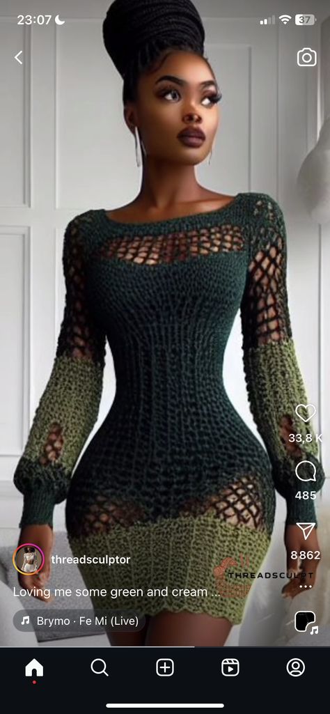 Size Aesthetic, Plus Size Aesthetic Outfits, Knitted Items, Nature Fashion, Fashion Terms, Crochet Dresses, Crochet Clothing And Accessories, Beachwear Fashion, Tunisian Crochet