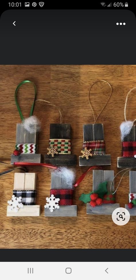 Jenga Block Christmas Ornaments Diy, Jenga Block Crafts Christmas Ornament, Jenga Christmas Crafts, Jenga Christmas Ornaments Diy, Jenga Block Christmas Ornaments, Jenga Block Crafts Diy Dollar Tree, Jenga Ornaments, Jenga Crafts, Dollar Tree Christmas Decor