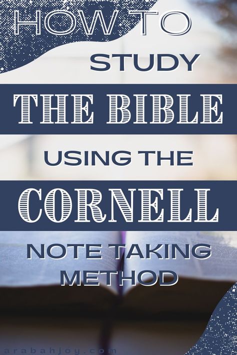 Bible Study Methods Ideas, The Cornell Method, Simple Bible Study, Cornell Method, Soap Bible Study Method, Bible Study Method, Studying The Bible, Soap Bible Study, Study Method