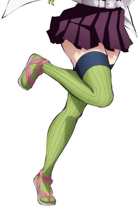 Green Stockings, Knee High Stockings, Naruto Oc, Anime Artwork, Jujutsu Kaisen, Jujutsu, Full Body, Concept Art, Naruto